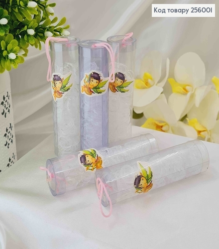 Резинка силиконовая Тропиканка прозрачная 12 туб 256001 фото 1