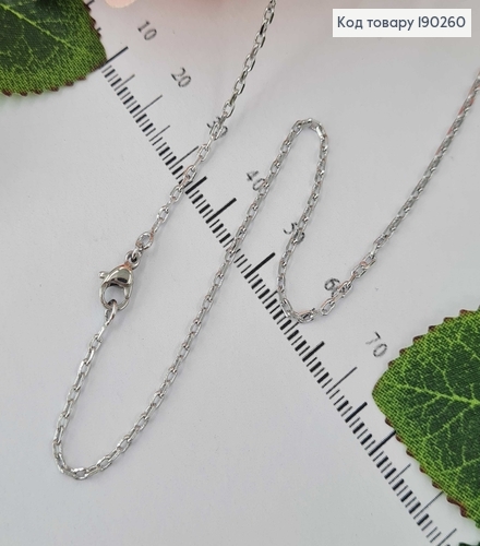 Цепочка родированая, якорное плетение 50см Xuping  190260 фото 1