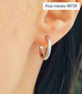 Серьги кольца, ширина 2,5мм, диаметр 1,5см, XUPING 181728 фото