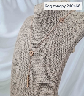 Цепочка, золотого цвета, "LOVE", 40+5см, сталь Stainless Steel 240468 фото