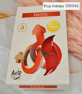 Аромасвічка таблетка BISPOL Еротика  6 шт/ 4 годин, 15-39 330042 фото