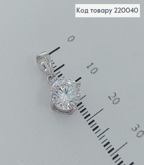 Кулон  с камнем  0,6см медицинское золото Xuping  220040 фото