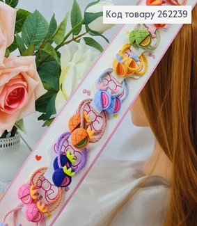 Резинки детские с Ананасами, 20шт/уп 262239 фото