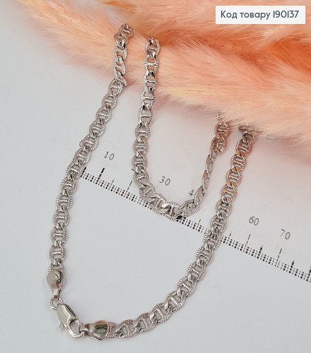 Цепочка 5мм длина 45см родироване   Xuping  190137 фото 1