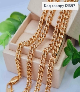 Цепочка Панцирное плетение, ширина 0,5см, длина 55см, Xuping 18K 121697 фото