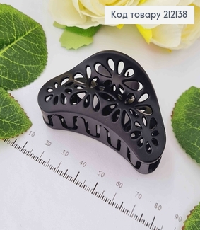 Краб пластик, чорний матовий, з різьбою, 6,5см 212138 фото