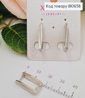 Сережки родированые Стрелы 2см (англ.застежка), Xuping 180658 фото