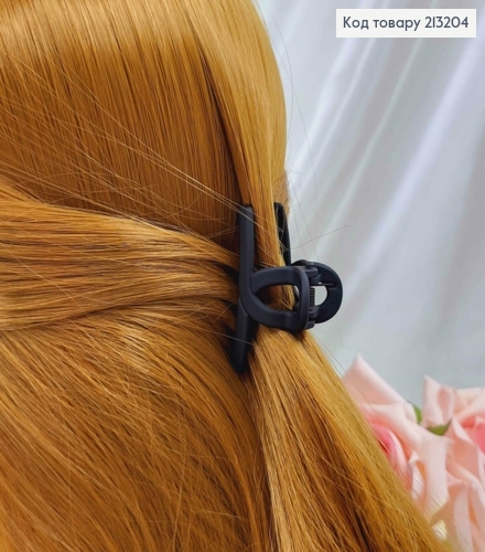 Краб каучук, матовый Черный, Петелька, 4,5см. 213204 фото 1