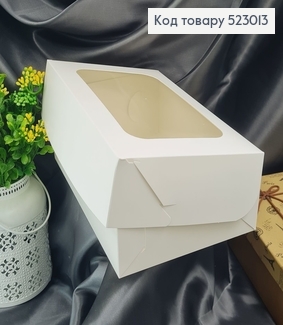 Кондитерская коробка с прозрачным верхом, 25х17х9см 523013 фото