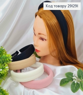 Обруч пластик, Льняной 3см, цвета в ассорт. 291291 фото