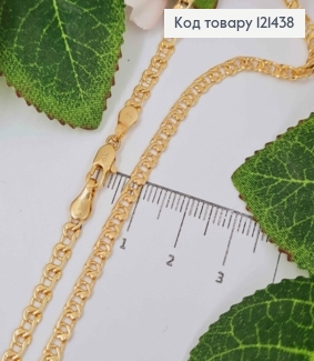 Цепочка, плетение "Узелок" 3,5мм, длина 55см, Xuping 18K 121438 фото