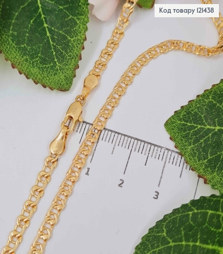 Цепочка, плетение "Узелок" 3,5мм, длина 55см, Xuping 18K 121438 фото 1