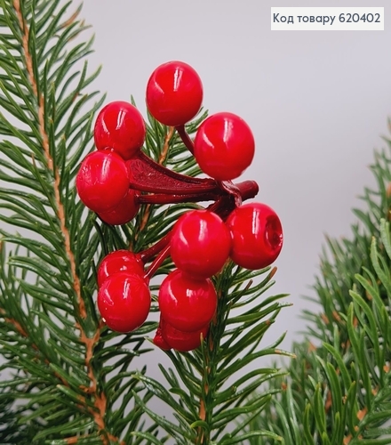 Гілочка калини пластик 4,5см 620402 фото 1