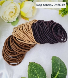 Резинка шнурок коричневая 100 шт/уп. цена по уп. 245049 фото