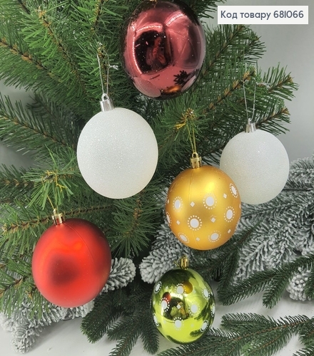 Набор игрушек 80 мм цветных Солнишко Китай 6 шт. 681066 фото 1