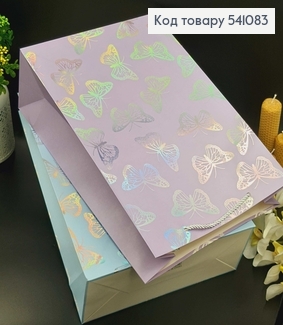 Пакет бумажный "Бабочки", 30х41,5х12см, в ассорт. 541083 фото