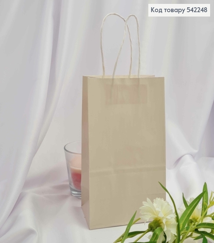 Пакет крафтовый 13*21*8см Серый 542248 фото 1