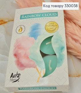 Аромасвечка таблетка BISPOL Радужные облака 6 шт/4 часов, 15-320 330038 фото