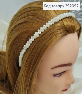 Обруч металл с жемчугом 292092 фото