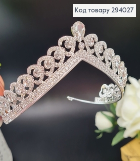 Діадема Весільна мрія з камінцями 294027 фото