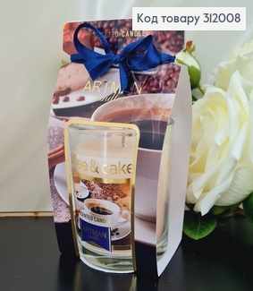 Аромасвечка стакан ARTMAN Кофе с пирожным 130 г/69 часов 312008 фото