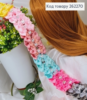 Резинка (24шт) 3см "Бант с брошкой" 7*3см (цена за упаковку 24см) 262270 фото