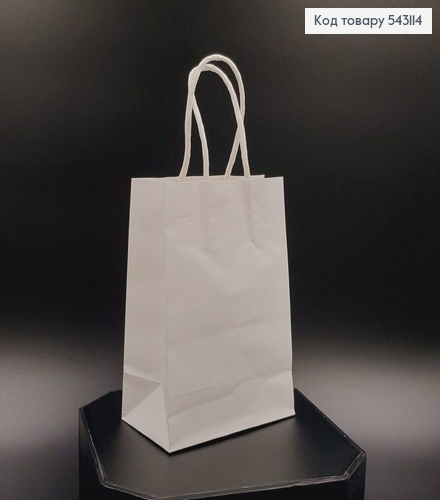 Пакет БЕЛЫЙ , крафтовий малый 17*12см 543114 фото 1