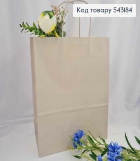 Пакет крафтовый, 26*3*12см, Серый 543184 фото