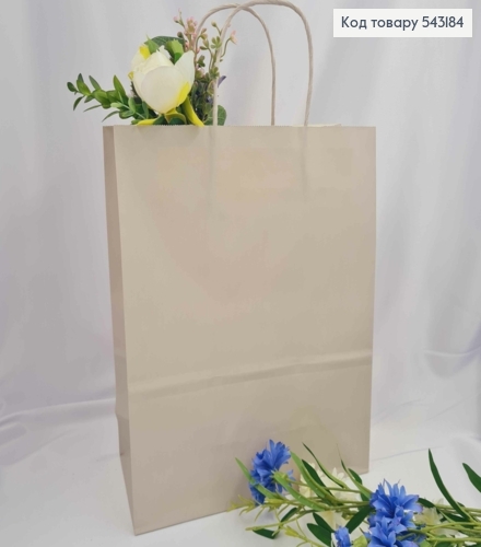 Пакет крафтовый, 26*3*12см, Серый 543184 фото 1