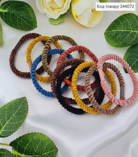 Резинка шнурок кручений в ас. 10 шт/уп. 244072 фото 1