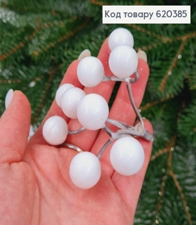 Гілочка калини БІЛА пластистик, 5см 620385 фото