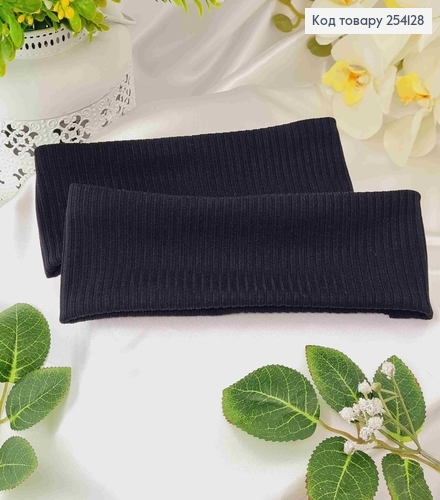 Повязка Мустанг рубчик, Черного цвета 22*8см 254128 фото 1