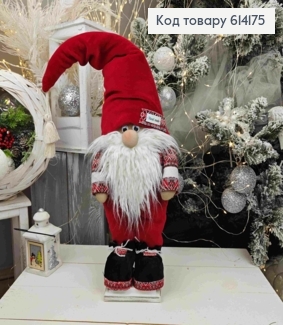 Гном в красной шапке и вышиванке, 65см, ручная работа, Украина. 614175 фото