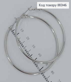 Серьги  кольца 5,5см медицинское золото Xuping 180146 фото