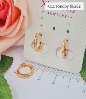 Серьги кольца 1,2см, классические, Xuping 18K 116282 фото