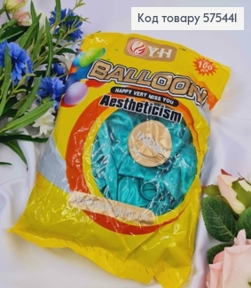 Воздушный шар латексный, Зеленые перламутровые 12', YH, 100 шт/уп 575441 фото