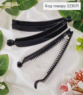 Банан пластик, глянцевый черный. 11,5см 223071 фото