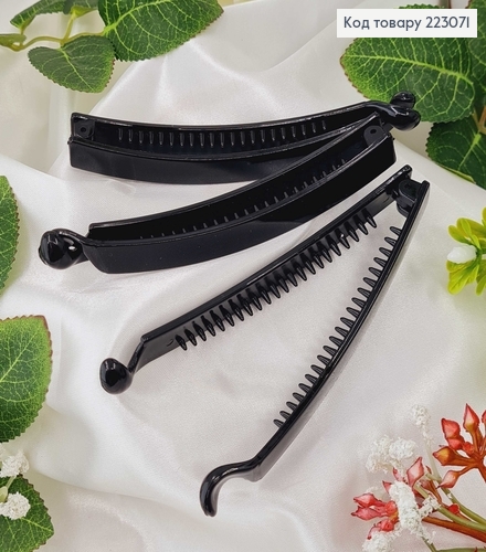 Банан пластик, глянцевый черный. 11,5см 223071 фото 1