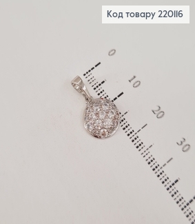 Кулон Круг с камешками родованное  Xuping 220116 фото