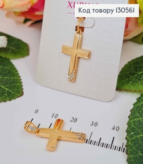 Крестик с камешками, 2,4*1,5см, Xuping 18K 130561 фото