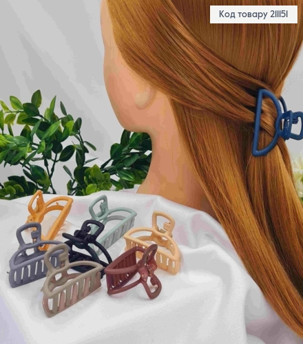 Краб пластик матовый Полукруг, 5 см, Цвета в ассортименте 211151 фото 1