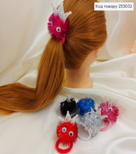 ¶Резинка детская Пушок корона блеск в ас 253032 фото 1