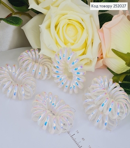 Резинка Пружинка №27 Широка  5,5 см Перла  252027 фото 1