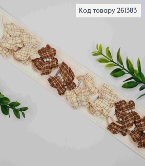 Набор резинок (20шт), "Бантик" с жемчужиной и пайетками, пастельные цвета, резинка 3см, бантик 4*3см. 261383 фото