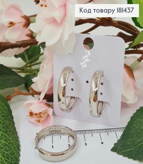 Серьги кольца широкие 5мм, диаметр 2,6см, Xuping 181437 фото