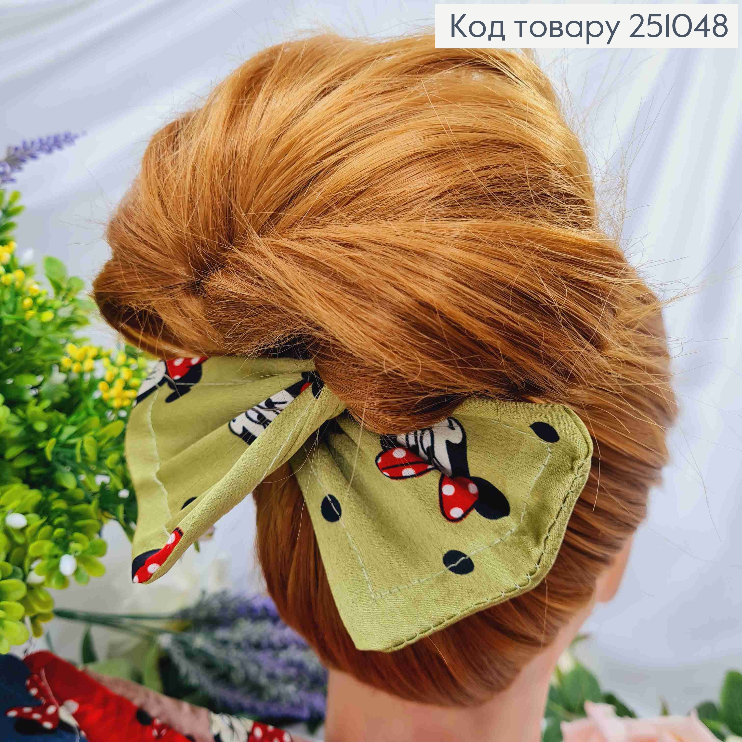 Тканевый Твистер для волос, с Микки Маусом, 34*9,5 см, цвета в ассорт. 251048 фото 2