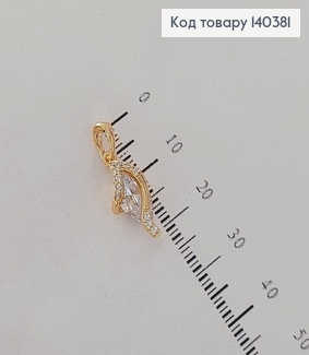 Кулон 1,8см с большим камнем и камнями медицинское золото Xuping 140381 фото