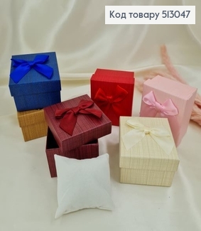 Коробка блеск с бантиком 8,5*9*5,5 см в асс. 513047 фото