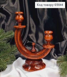 Підсвічник дерев'яний "ДУБ", висота 19,5см, ручна робота, Україна 691144 фото