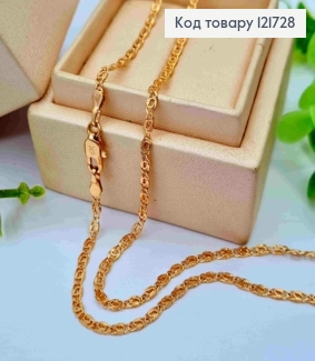 Цепочка Улиточное плетение, ширина 2,5мм, длина 45см, Xuping 18К 121728 фото
